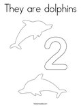 They are dolphins Coloring Page
