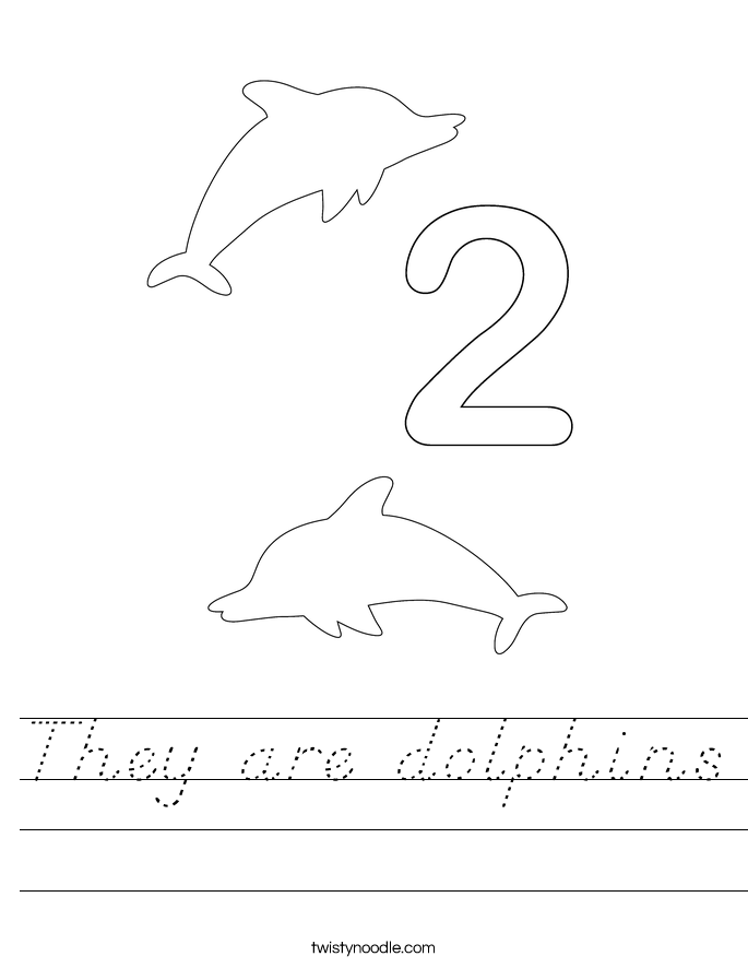 They are dolphins Worksheet