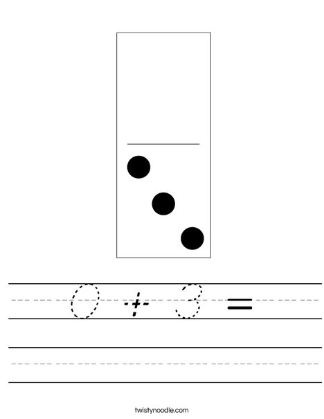 Domino Three Worksheet