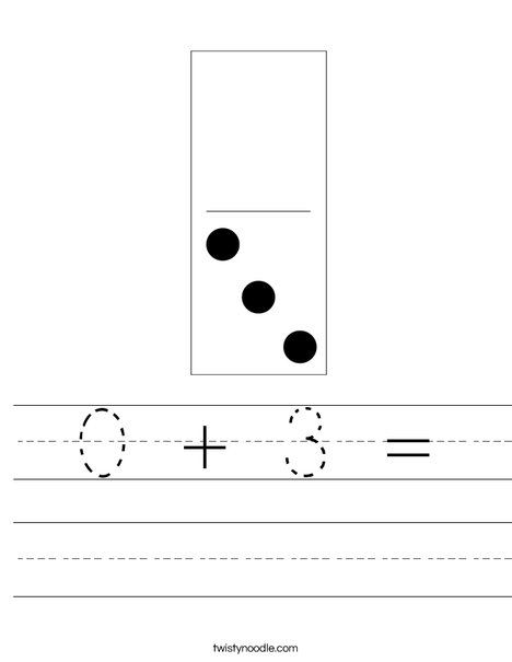 Domino Three Worksheet