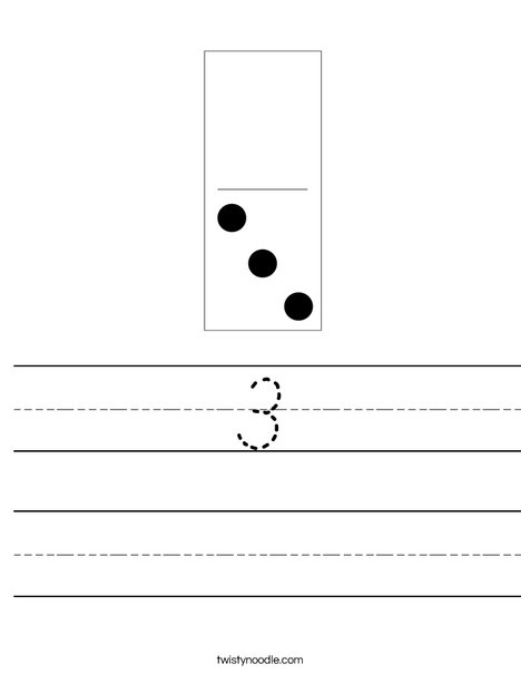 Domino Three Worksheet