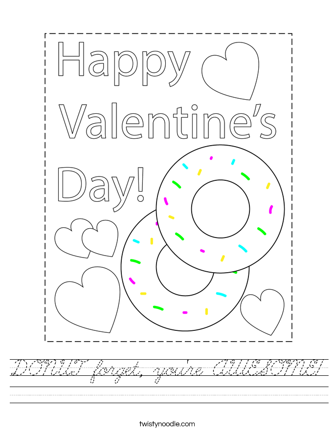 DONUT forget, you're AWESOME! Worksheet