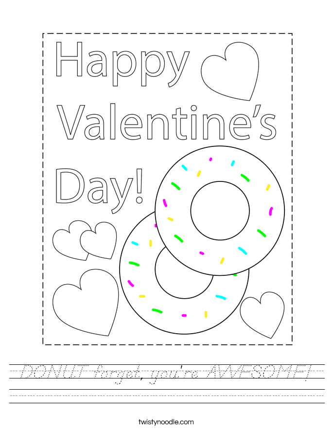 DONUT forget, you're AWESOME! Worksheet