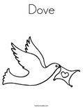 Dove Coloring Page