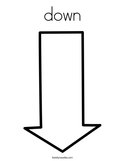 down Coloring Page