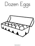 Dozen EggsColoring Page