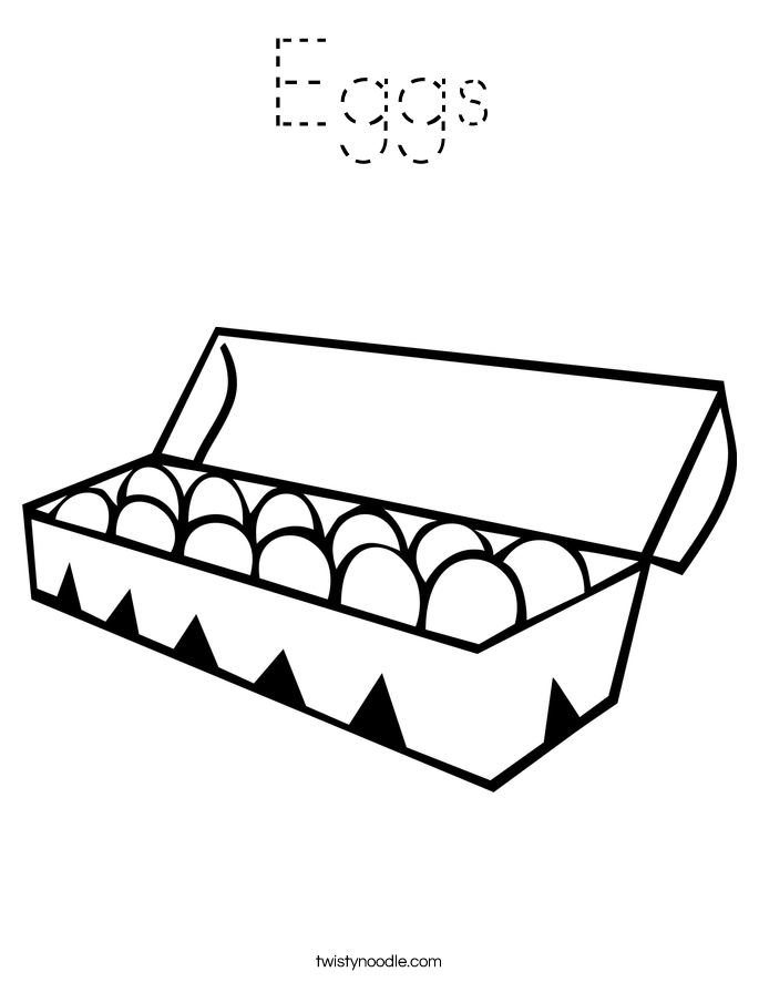 Eggs Coloring Page
