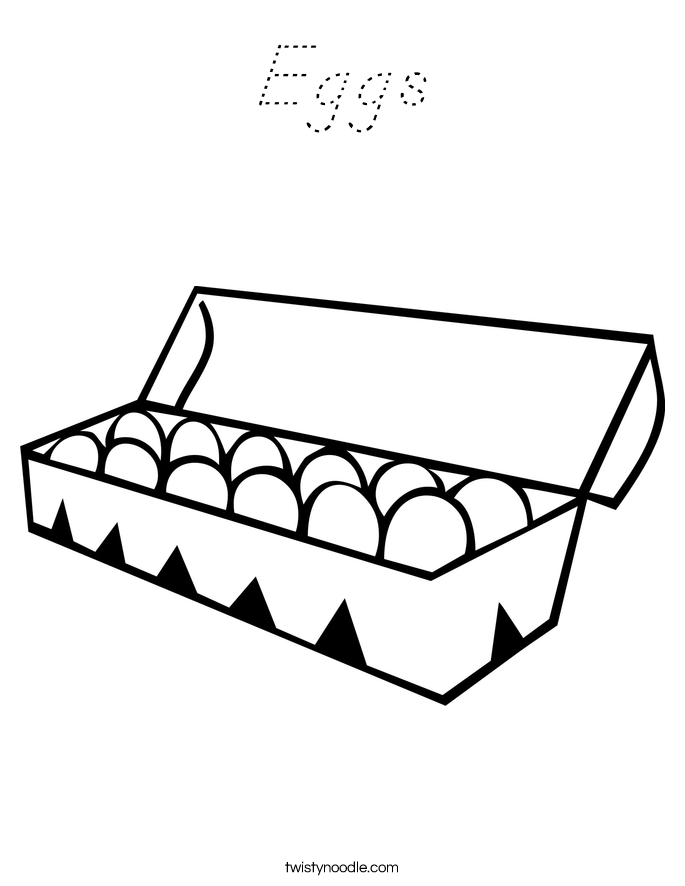 Eggs Coloring Page