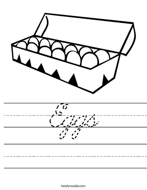 Dozen Eggs Worksheet
