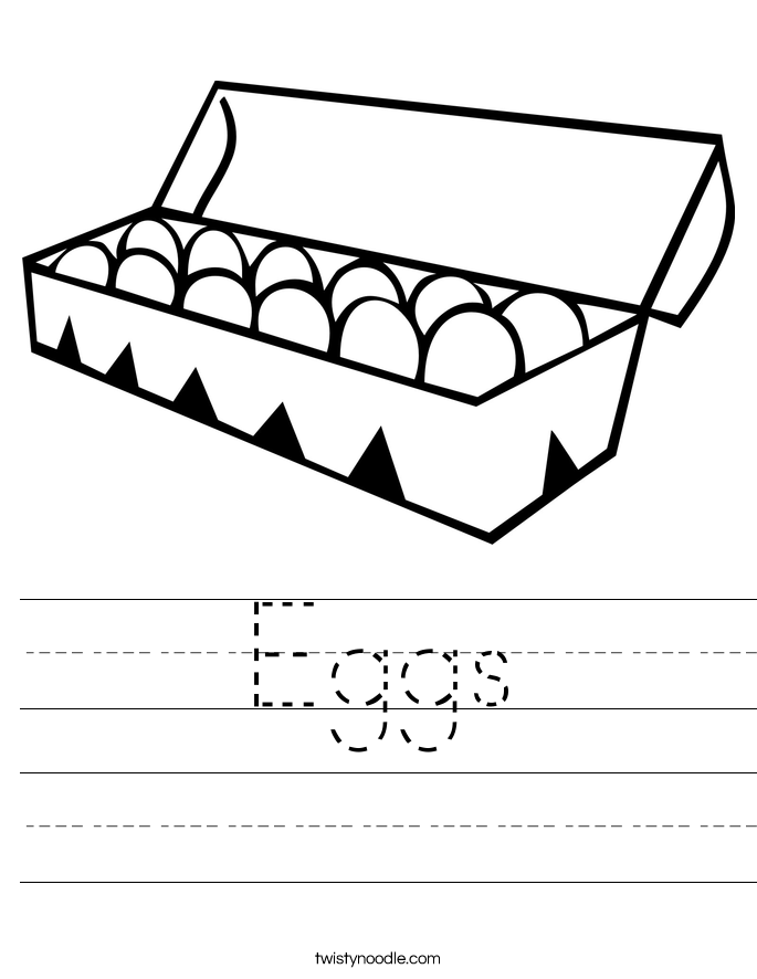 Eggs Worksheet