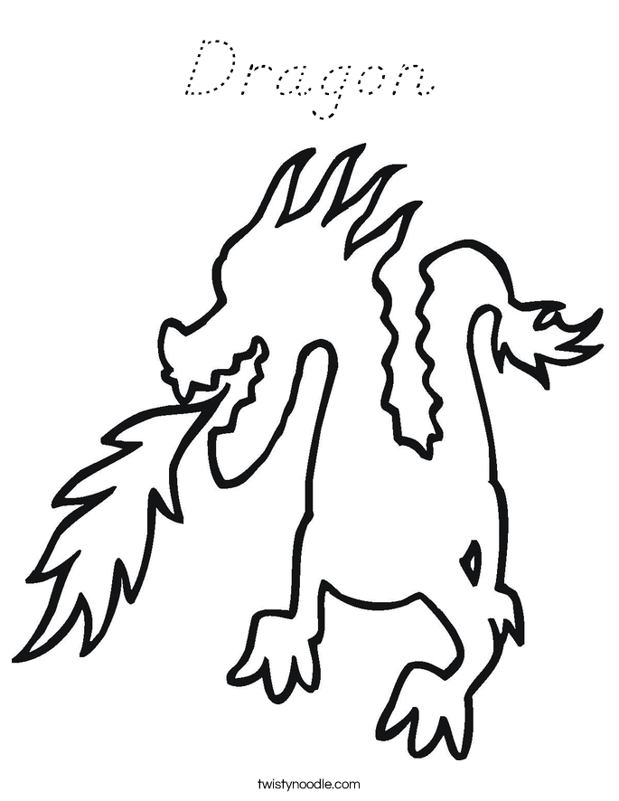 Dragon Coloring Page