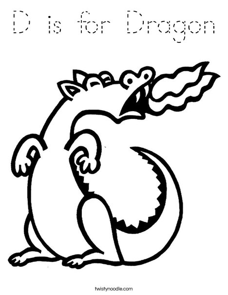 Purple Dragon Coloring Page