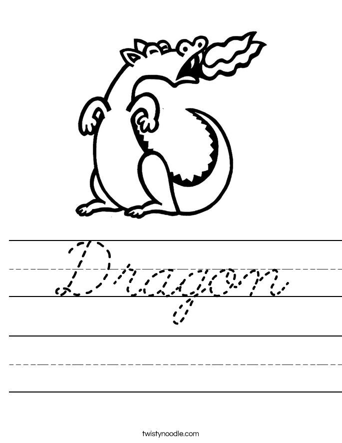 Dragon Worksheet