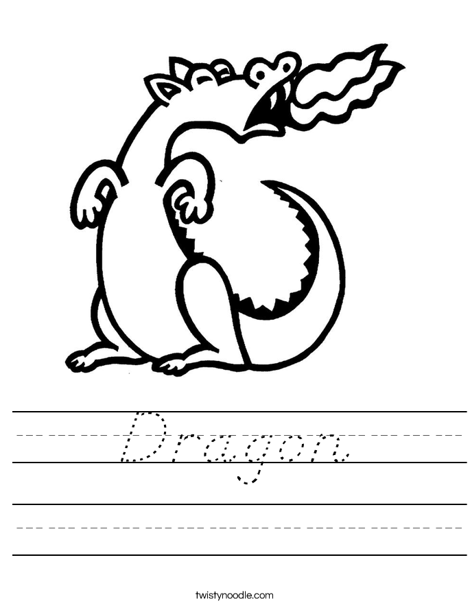 Dragon Worksheet