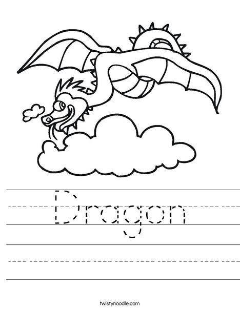 Flying Dragon Worksheet