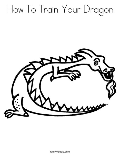 D is for Dragon Coloring Page