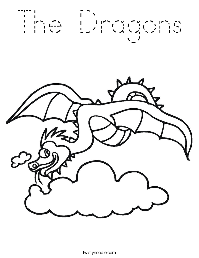 The Dragons Coloring Page