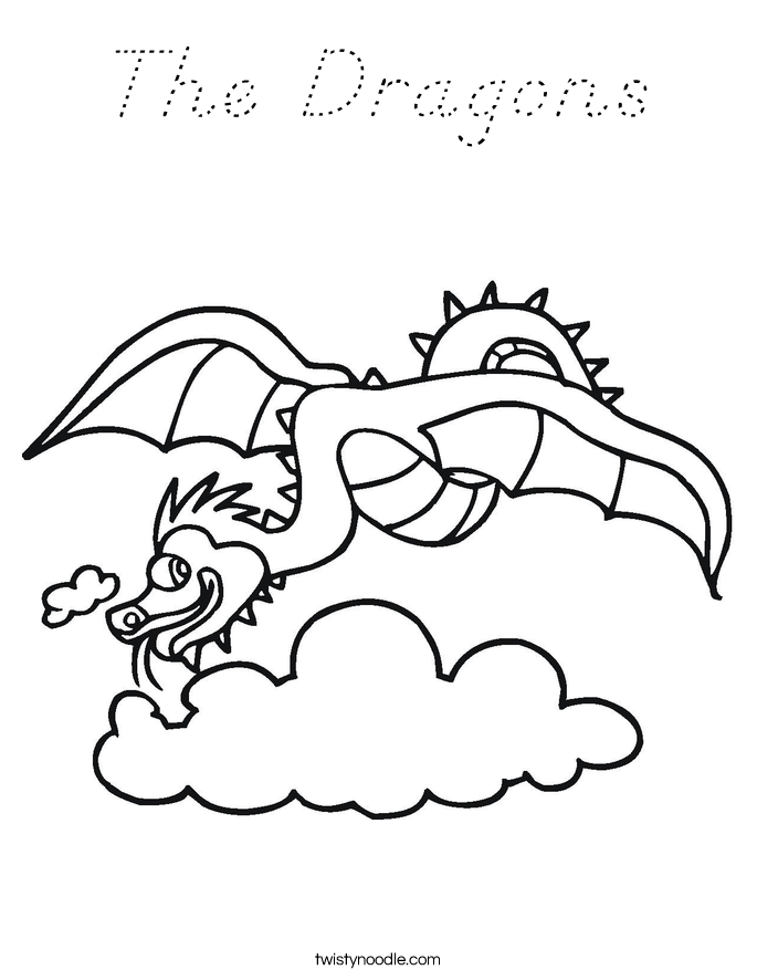 The Dragons Coloring Page