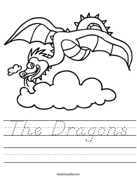 Flying Dragon Worksheet