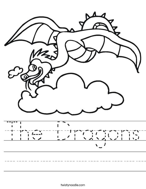 Flying Dragon Worksheet