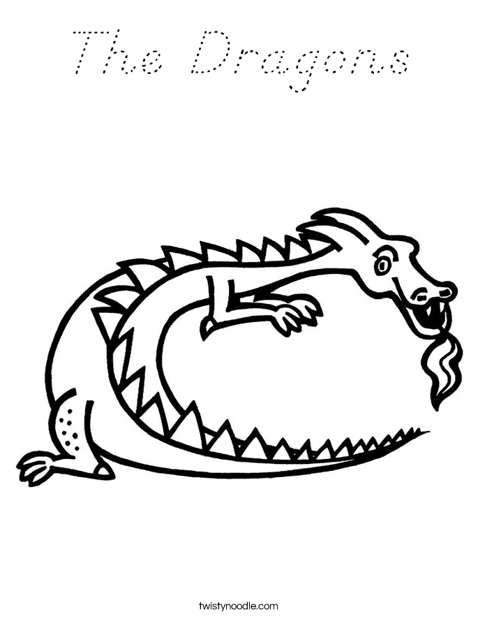 The Dragons Coloring Page
