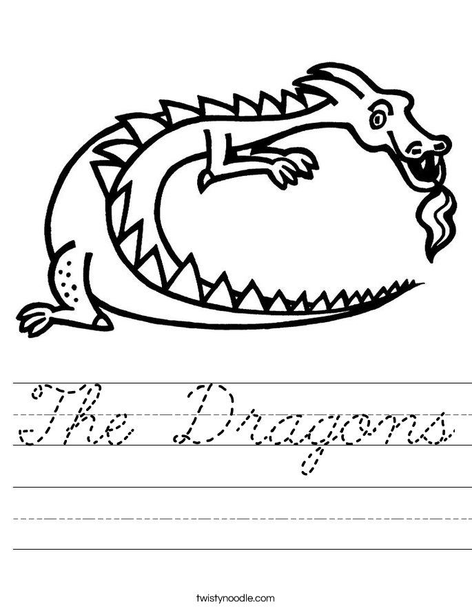 The Dragons Worksheet