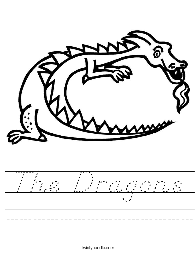 The Dragons Worksheet
