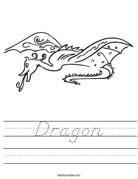 Dragon Worksheet