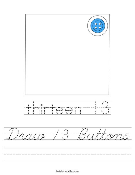 Draw 13 Buttons Worksheet