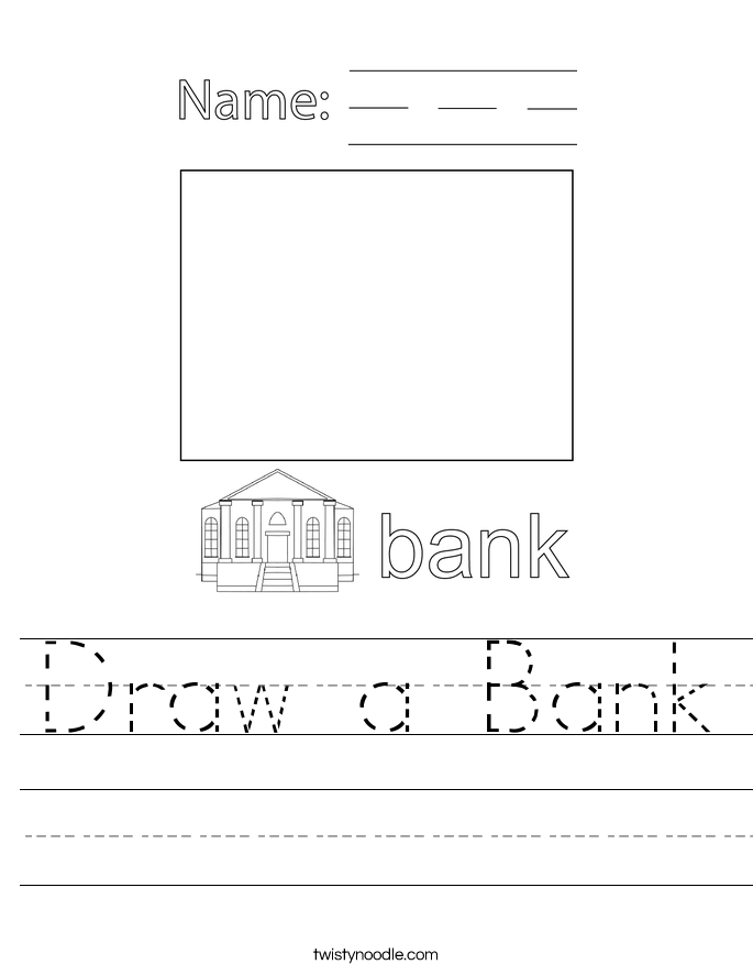 Draw a Bank Worksheet