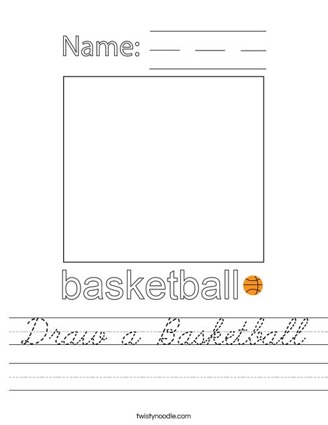 Draw a Basketball Worksheet