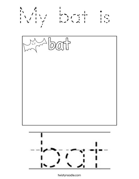 Draw a bat! Coloring Page