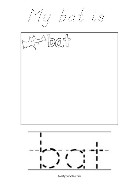 Draw a bat! Coloring Page