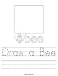 Draw a Bee Worksheet