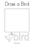 Draw a Bird Coloring Page
