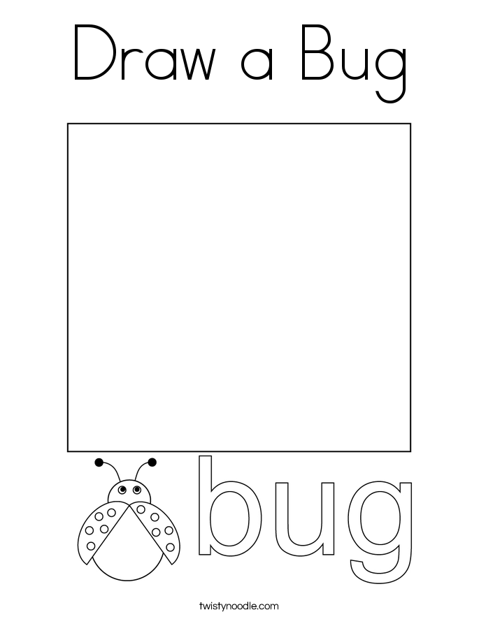Draw a Bug Coloring Page