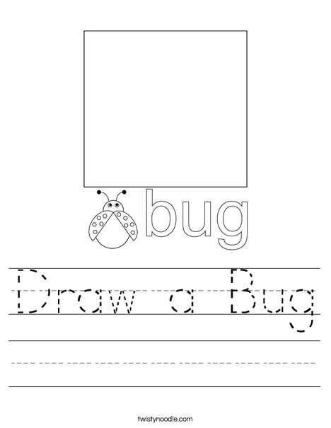 Draw a Bug Worksheet Twisty Noodle Draw a Bug Worksheet Twisty Noodle