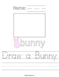 Draw a Bunny Worksheet