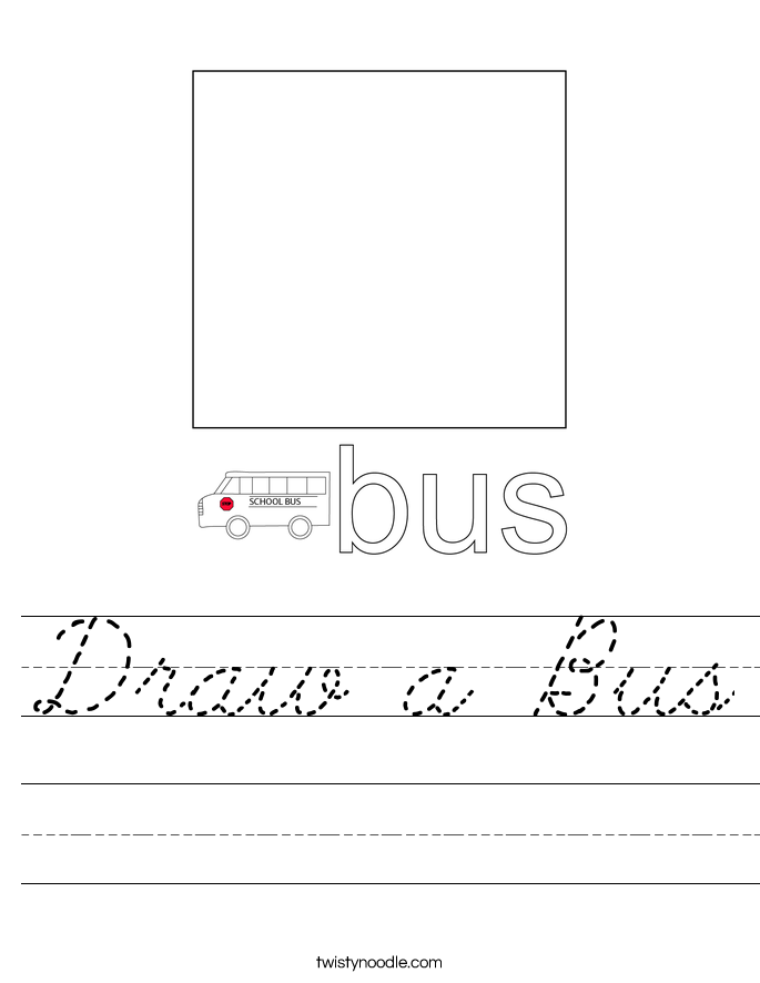 Draw a Bus Worksheet