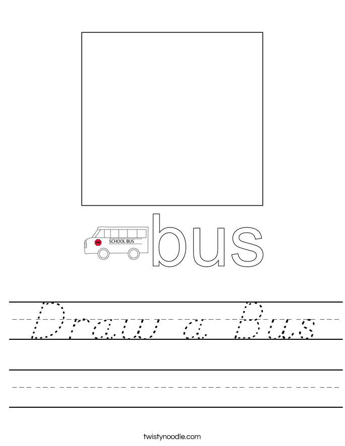 Draw a Bus Worksheet