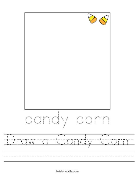 Draw a Candy Corn Worksheet