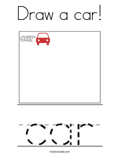 Draw a car! Coloring Page