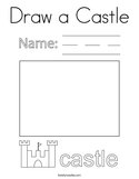 Draw a Castle Coloring Page