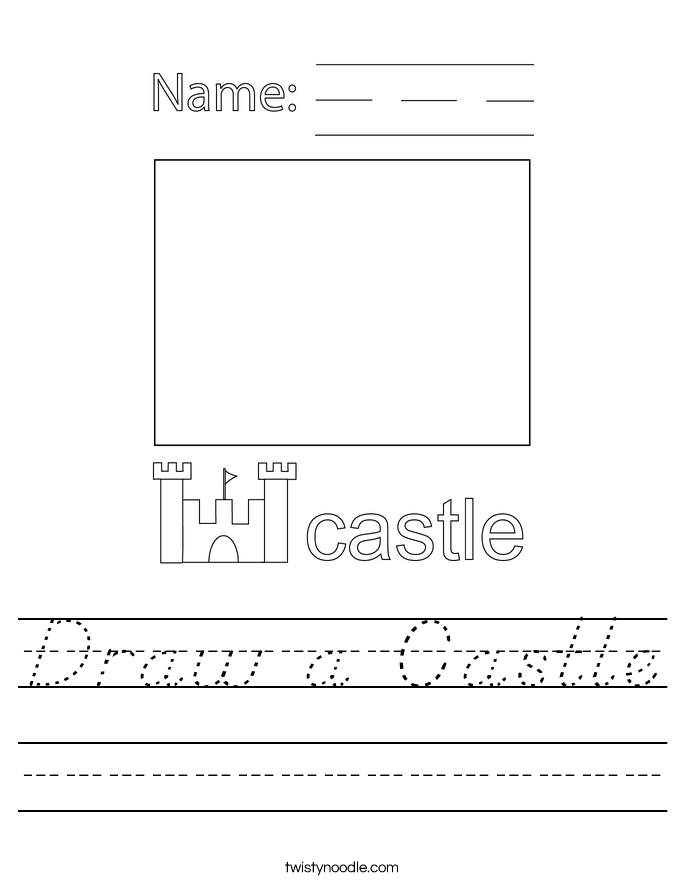 Draw a Castle Worksheet
