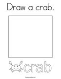 Draw a crab Coloring Page