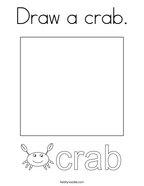 Draw a crab Coloring Page