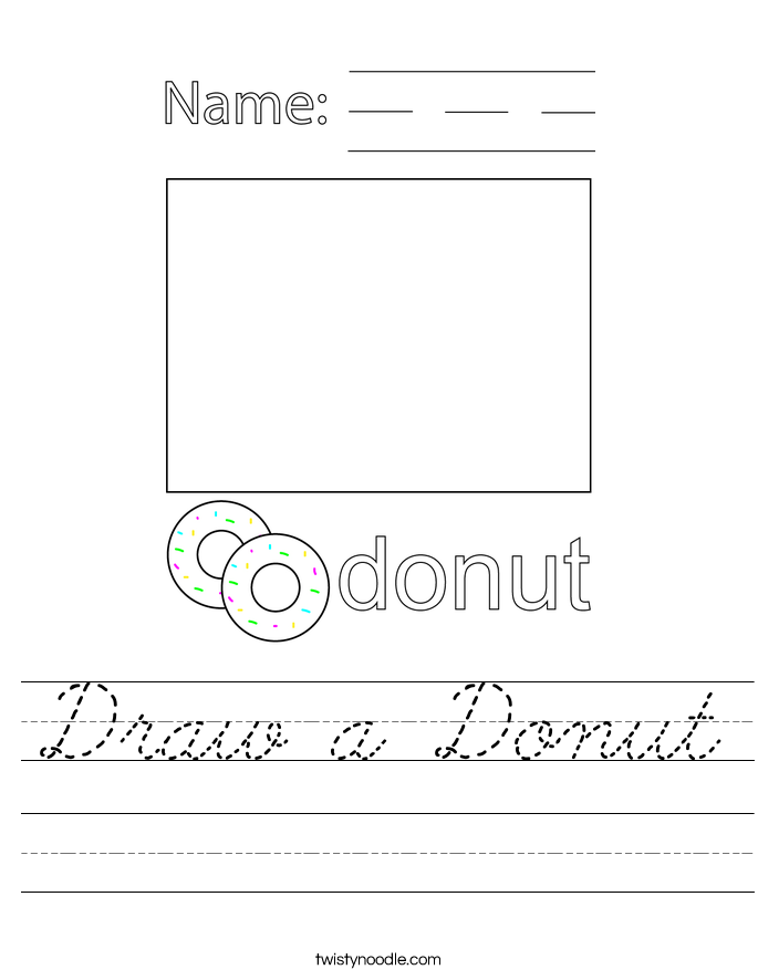 Draw a Donut Worksheet