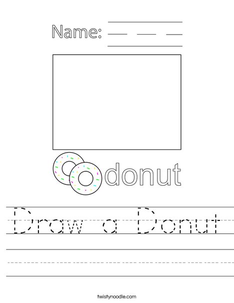 Draw a Donut Worksheet