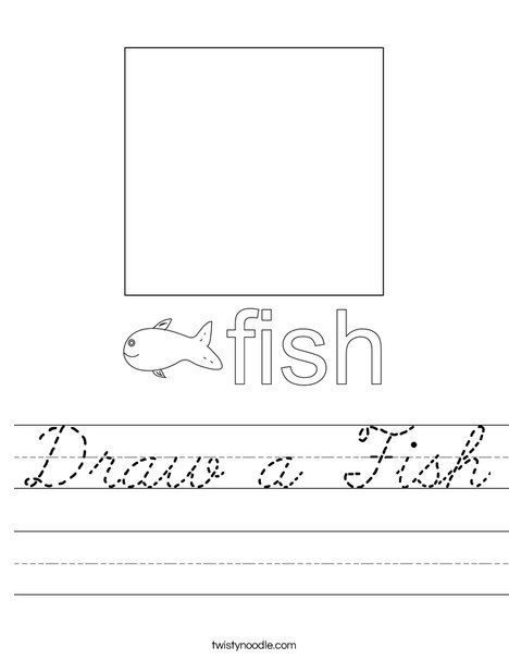 Draw a Fish Worksheet