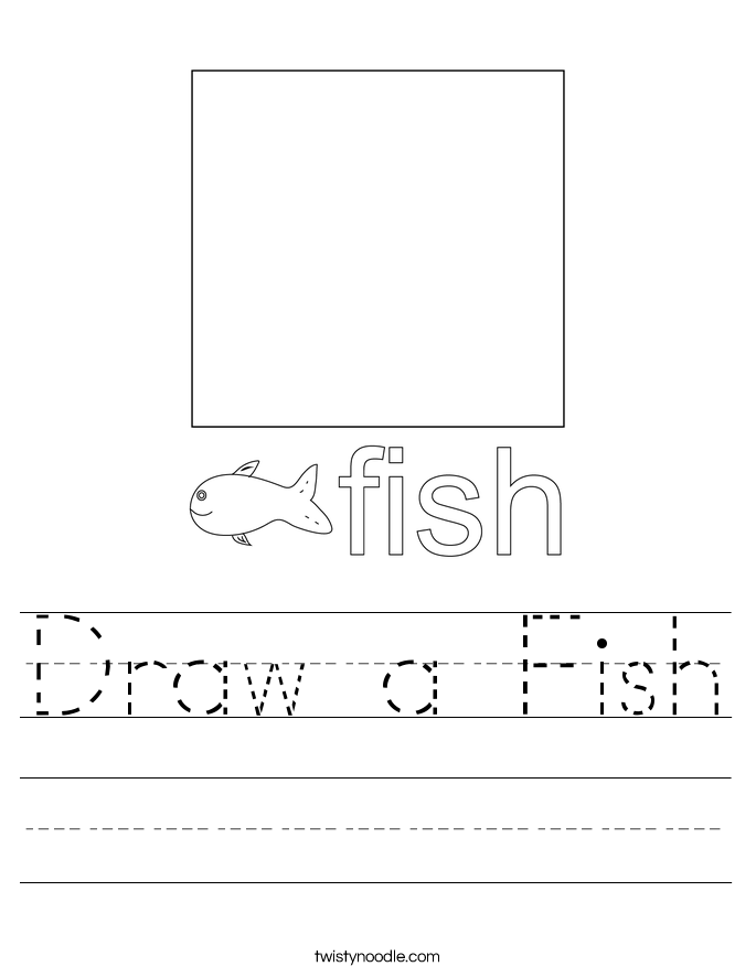 Draw a Fish Worksheet